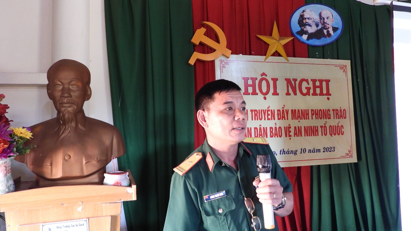 Tuyên truyền đẩy mạnh phong trào toàn dân bảo vệ an ninh Tổ quốc” tại buôn Tùng Kúh, xã Ea Răl